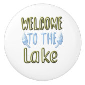 Willkommen am See Keramikknauf (Vorderseite)