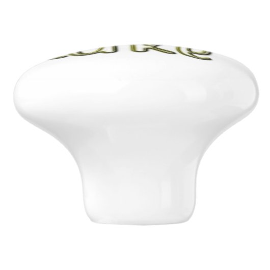 Willkommen am See Keramikknauf (Seitenansicht)