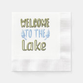 Willkommen am See Serviette (Vorderseite)