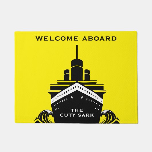 Willkommen an Bord Boot Doormat Fußmatte (Vorderseite)