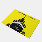 Willkommen an Bord Boot Doormat Fußmatte (Schrägansicht)