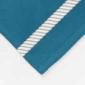 Willkommen an Bord Bootsname und -ort Anker Fleecedecke (Ecke)