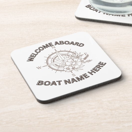 Willkommen an Bord der Cushions Getränkeuntersetzer (Linke Seite)