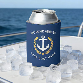 Willkommen an Bord des Bootes Name Anchor Gold Lau Dosenkühler