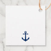 Willkommen an Bord des Bootes Name Nautical Sea An Geschenkanhänger (Rückseite)