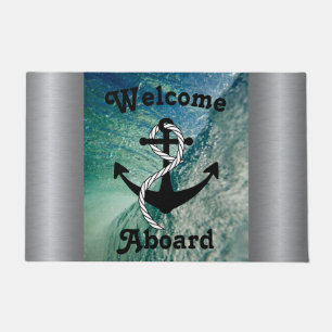Willkommen an Bord des Meeres Fußmatte