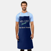 Willkommen an Bord des Schiffes Name Nautical Sail Schürze (Getragen)
