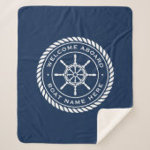 Willkommen an Bord des Schiffs Name des Schiffes Sherpadecke (Vorderseite)