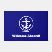 "Willkommen an Bord!" Doormat Fußmatte (Vorderseite)