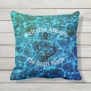 Willkommen an Bord mit personalisiertem Kissen