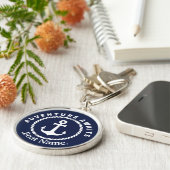 Willkommen an Bord. Name des Bootes. Schlüsselanhänger (Seite)