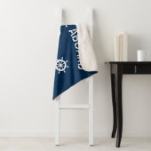 Willkommen an Bord Name nautische Medium Fleece Sherpadecke (Beispiel)