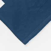 Willkommen an Bord Name nautischer Anker blau Mari Fleecedecke (Ecke)