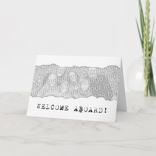 Willkommen an Bord! (Seitenriß) Karte (Vorderseite)