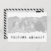 Willkommen an Bord! (Seitenriss) Postkarte (Vorne/Hinten)