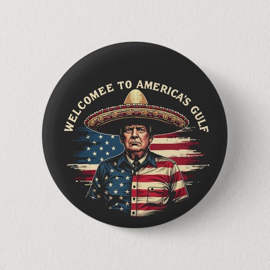 Willkommen an der amerikanischen Ostküste am Golf  Button (Vorderseite)