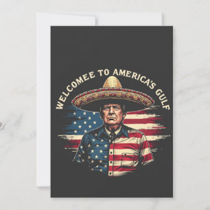 Willkommen an der amerikanischen Ostküste am Golf Dankeskarte