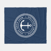 Willkommen an der Ankerseilgrenze des Schiffes Fleecedecke (Vorderseite (Horizontal))