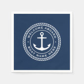 Willkommen an der Ankerseilgrenze des Schiffes Serviette (Vorderseite)