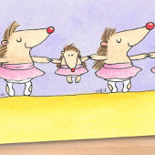 Willkommen an der Ballettschule Postkarte