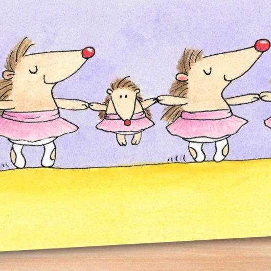 Willkommen an der Ballettschule Postkarte