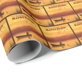 Willkommen an meinem glücklichen Ort Geschenkpapier (Rolleneckpunkt)