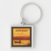 Willkommen an meinem glücklichen Ort Schlüsselanhänger (Vorne)