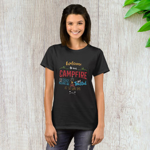 Willkommen an unserem Lagerfeuer T-Shirt