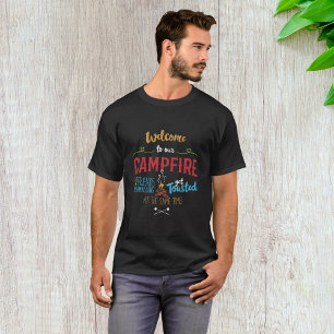 Willkommen an unserem Lagerfeuer T-Shirt