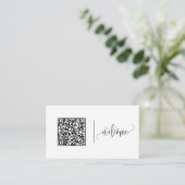 Willkommen | Anpassbare QR-Code- und Logovorlage  Visitenkarte (Stehend Vorderseite)