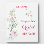 Willkommen Apple Blossom Brautparty Personalisiert Fotoplatte (Vorderseite)