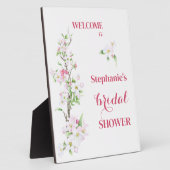Willkommen Apple Blossom Brautparty Personalisiert Fotoplatte (Seite)