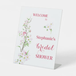 Willkommen Apple Blossom Brautparty Personalisiert Sockelschild