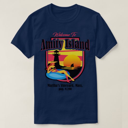 Willkommen auf Amity Island T-Shirt (Design vorne)