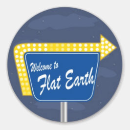 Willkommen auf dem Flat Earth Sticker
