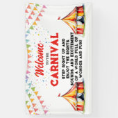 Willkommen auf dem Karnevalsbanner Banner (Vertikal)