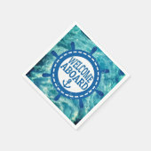 Willkommen auf dem Papier Napkins Serviette (Ecke)