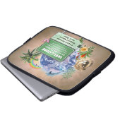 Willkommen auf dem Planeten Erde Laptopschutzhülle (Vorne Knopf)