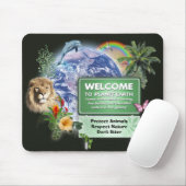 Willkommen auf dem Planeten Erde Mousepad (Mit Mouse)