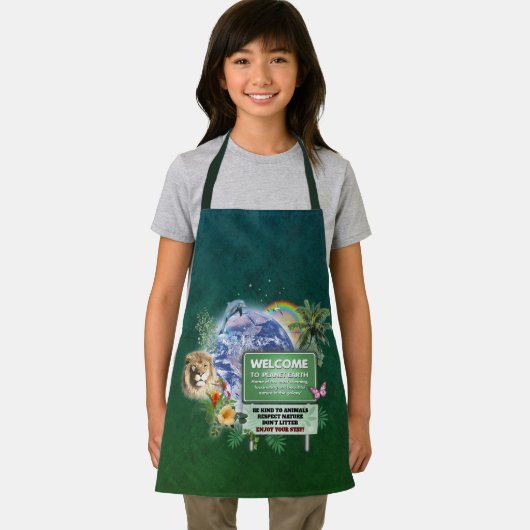 Willkommen auf dem Planeten Erde Schürze (Insitu)