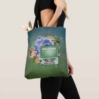 Willkommen auf dem Planeten Erde Tasche