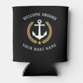 Willkommen auf dem Schiff Name Anchor Gold Laurel Dosenkühler (Vorderseite)