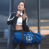 Willkommen auf dem Schiff Name Anchor Gold Laurel  Duffle Bag