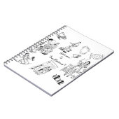 Willkommen auf den Malones! Klassische 50er Jahre! Notizblock (Linke Seite)