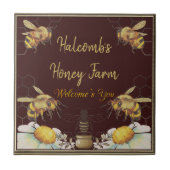 Willkommen auf der Custom Honey Farm | KERAMIK Fliese (Vorderseite)
