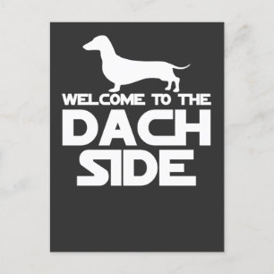 Willkommen auf der Dachshund-Seite Postkarte
