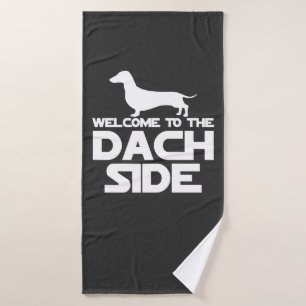 Willkommen auf der Dackel Badehandtuch