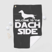 Willkommen auf der Dackel Golfhandtuch (Insitu)
