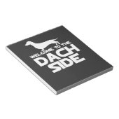 Willkommen auf der Dackel Notizblock (angewinkelt)