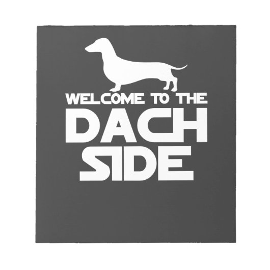 Willkommen auf der Dackel Notizblock (Vorderseite)